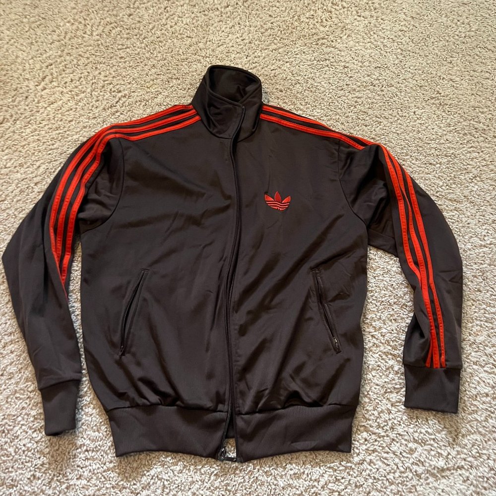 Adidas Brown Track Jacket M